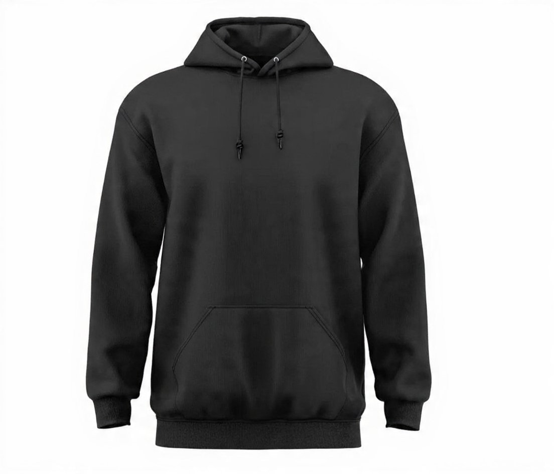 Velthorne Premium 250 GSM Cotton Custom Hoodie – Black