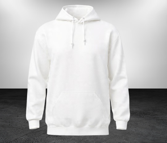 Velthorne Premium 250 GSM Cotton Custom Hoodie – White